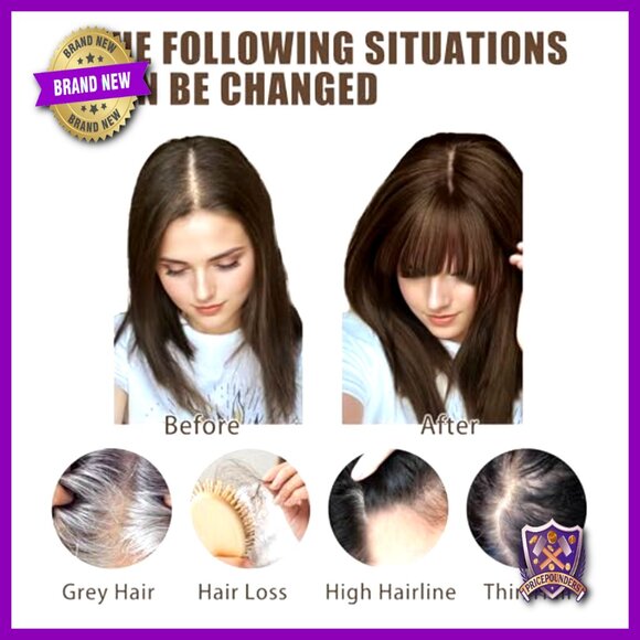 Silk Base Clip-In Hair Topper 12 Inch Seamless Hairpiece for Volume main image 6